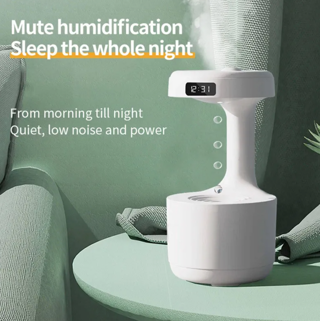 Bedroom Anti-Gravity Humidifier With Clock
