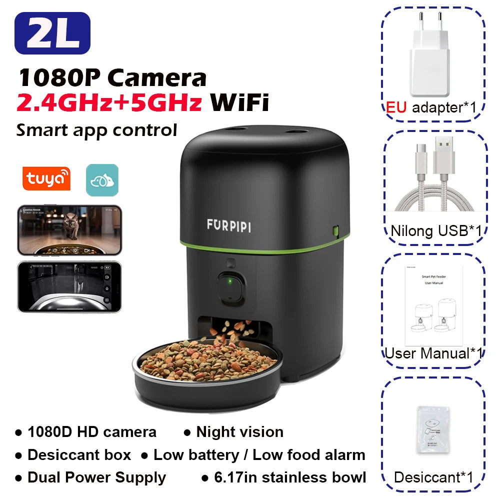 Smart Cat Feeder with HD Camera
