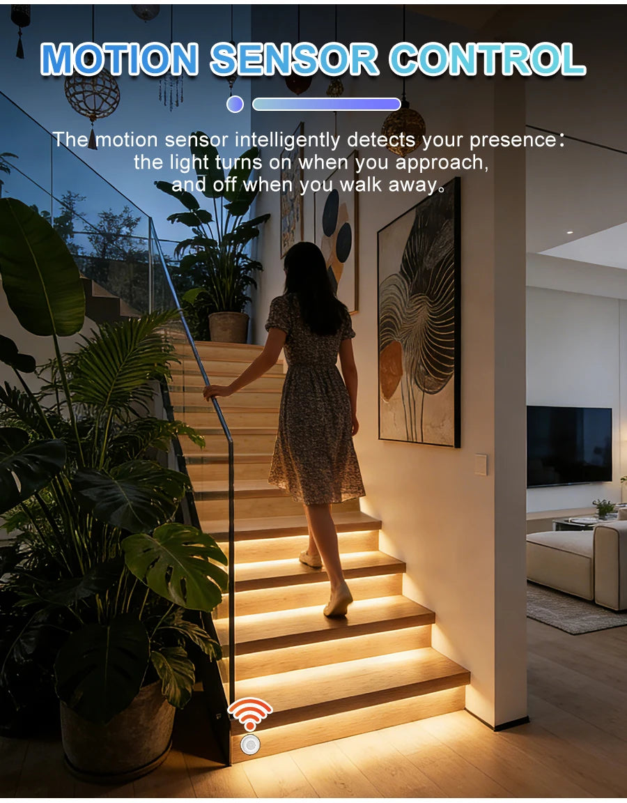 Intelligent Motion Sensor Stair Light Kit