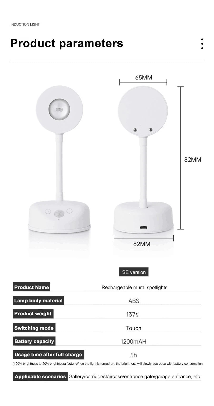 Night Light Motion Sensor Light Wireless