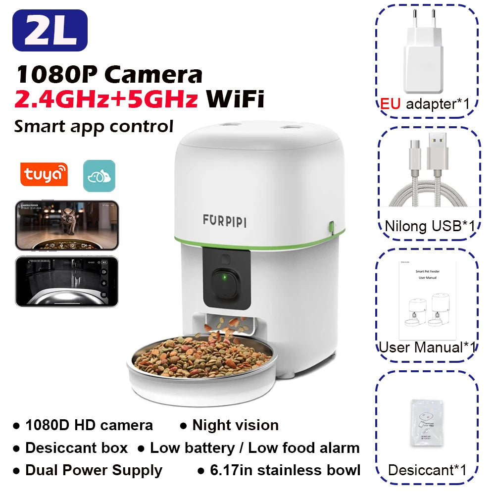 Smart Cat Feeder with HD Camera