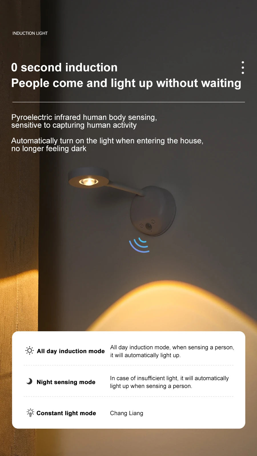 Night Light Motion Sensor Light Wireless