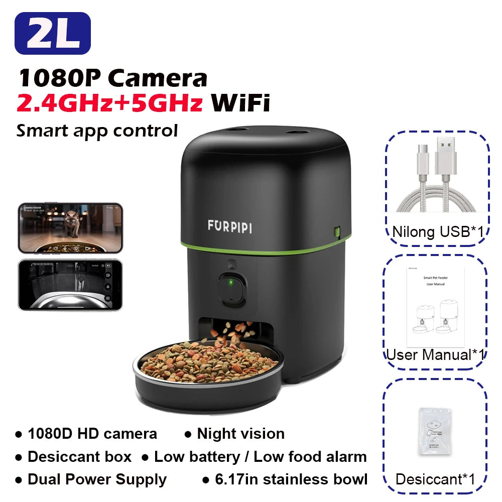 Smart Cat Feeder with HD Camera
