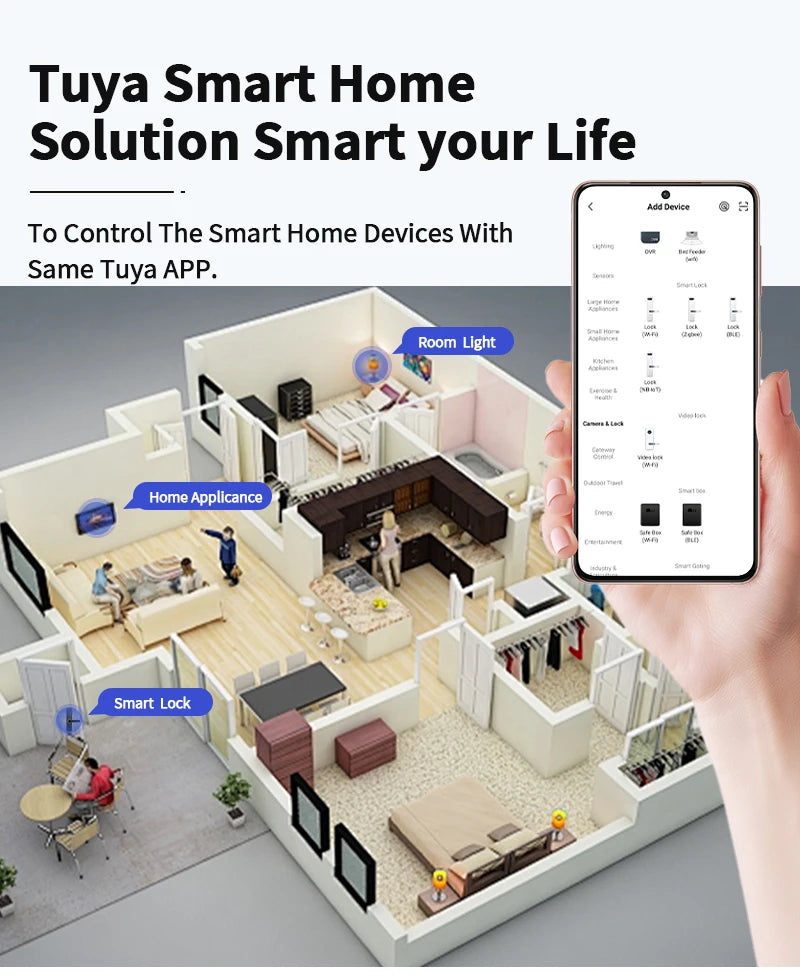 Wifi Smart Door Lock Digital Electronic Lock Remote
