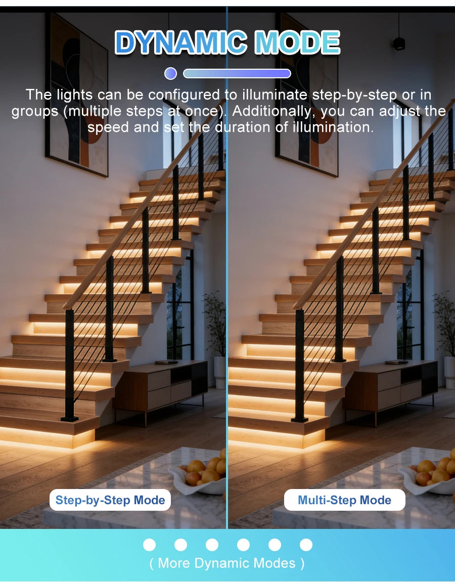 Intelligent Motion Sensor Stair Light Kit