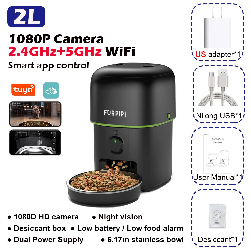 Smart Cat Feeder with HD Camera