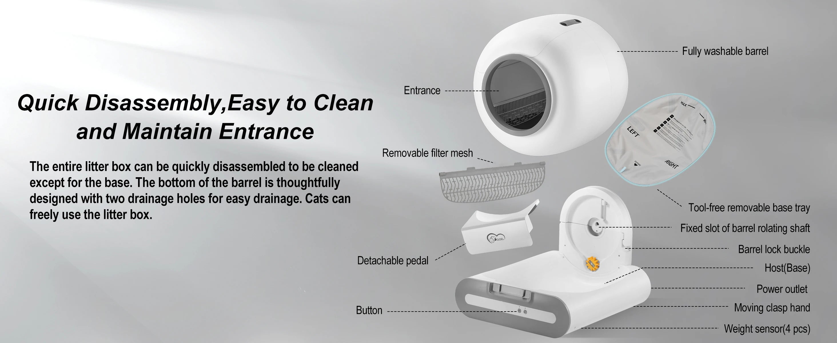 Self-Cleaning Cat Litter B