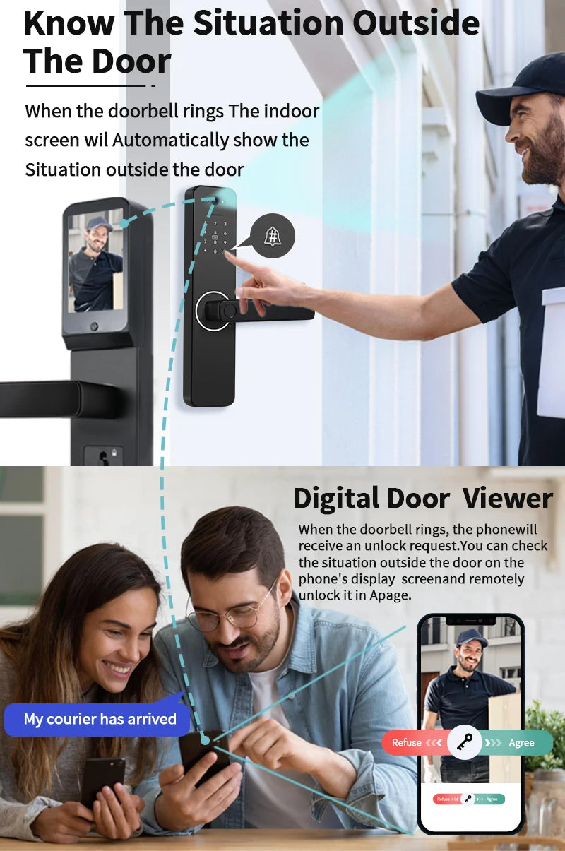 Wifi Smart Door Lock Digital Electronic Lock Remote