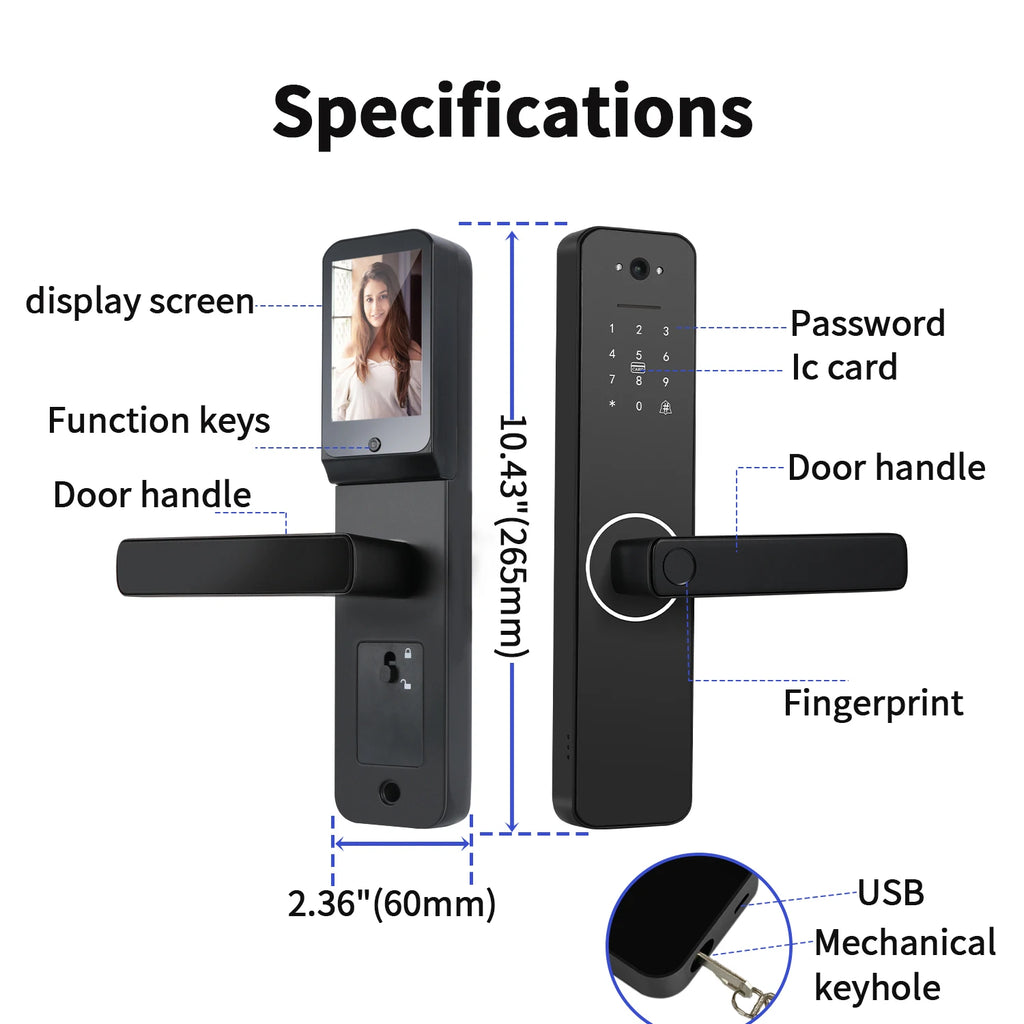 Wifi Smart Door Lock Digital Electronic Lock Remote