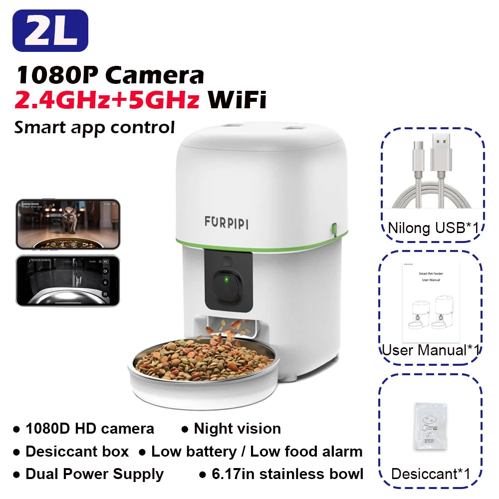 Smart Cat Feeder with HD Camera