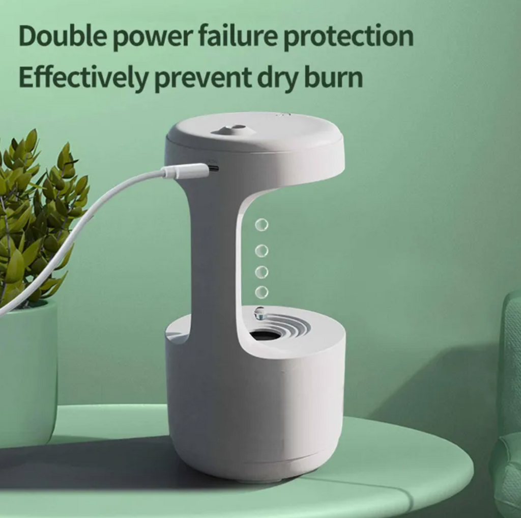 Bedroom Anti-Gravity Humidifier With Clock
