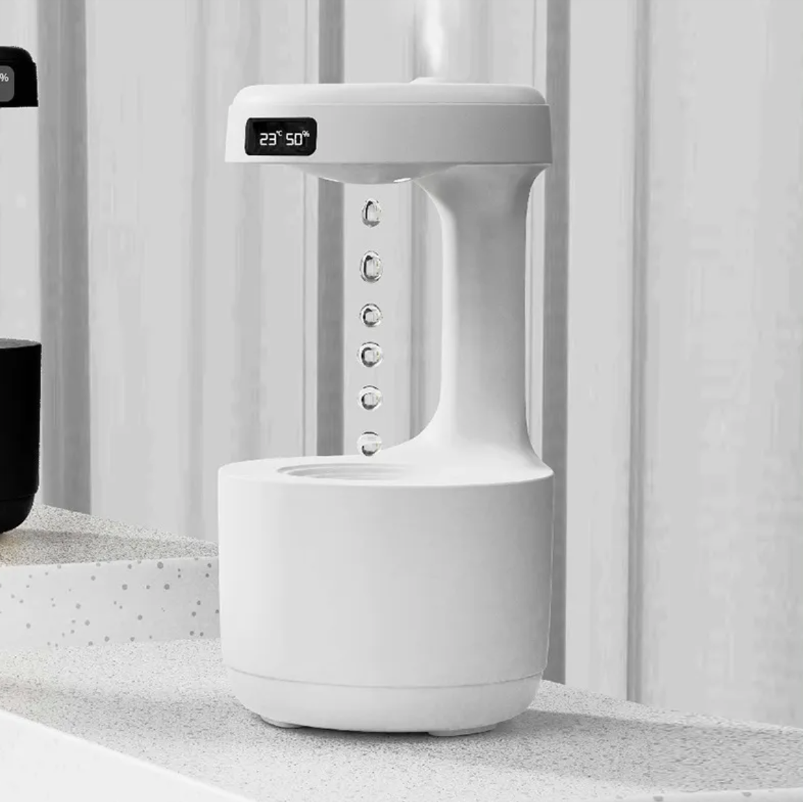 Bedroom Anti-Gravity Humidifier With Clock