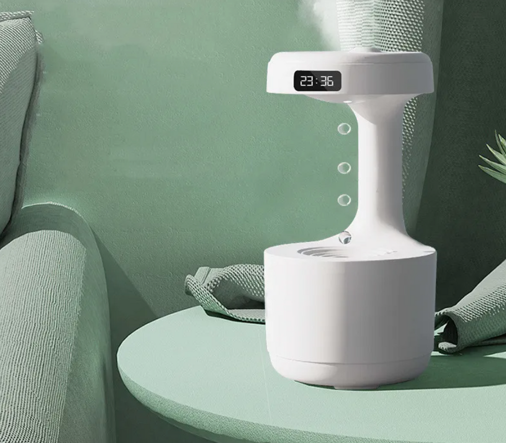 Bedroom Anti-Gravity Humidifier With Clock