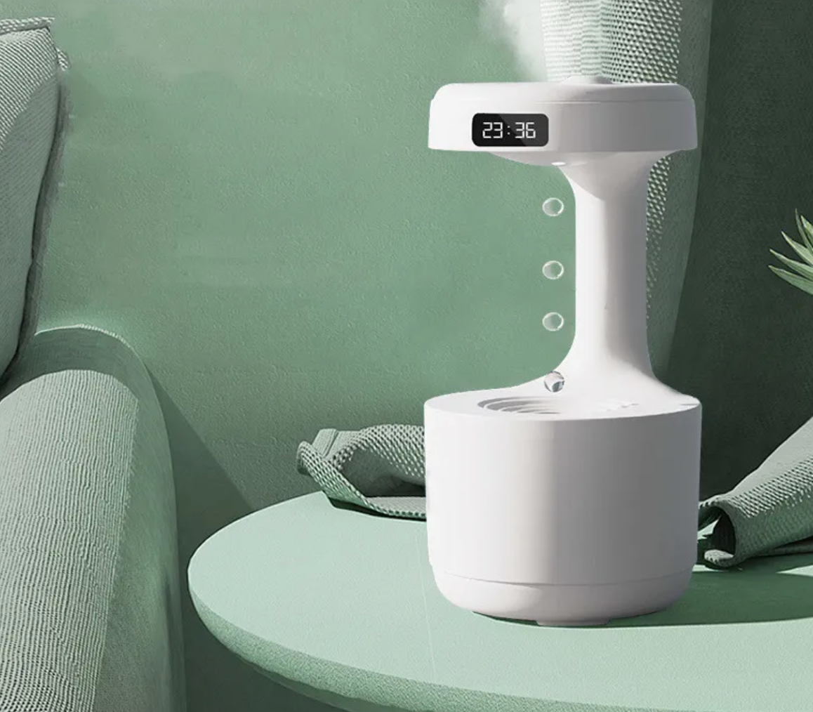 Bedroom Anti-Gravity Humidifier With Clock